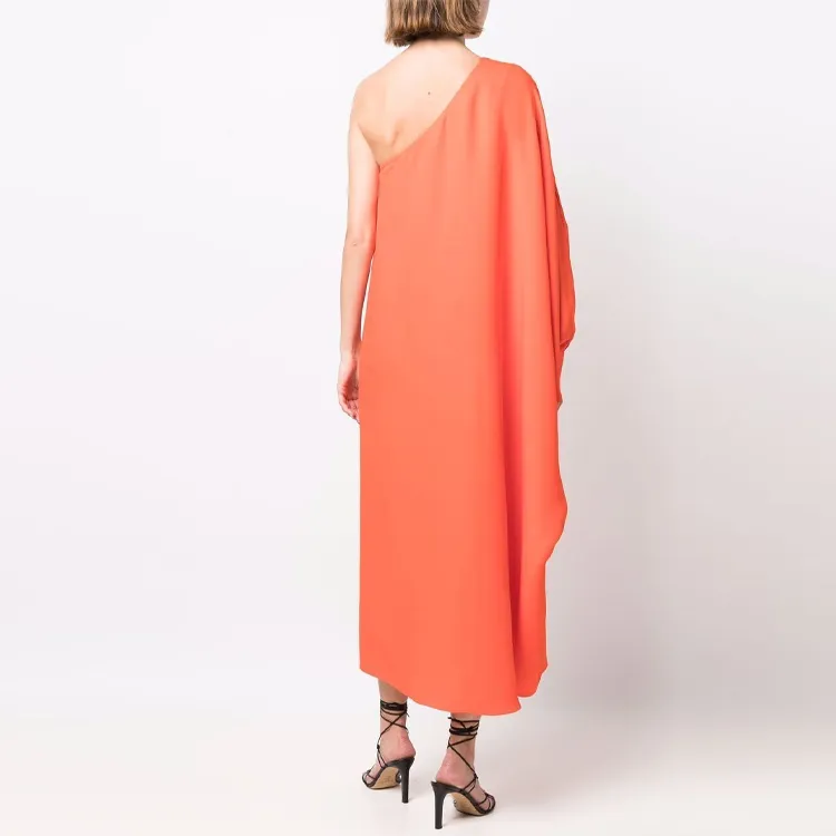 Valentino Long-Sleeved Dresses Women's Orange-2