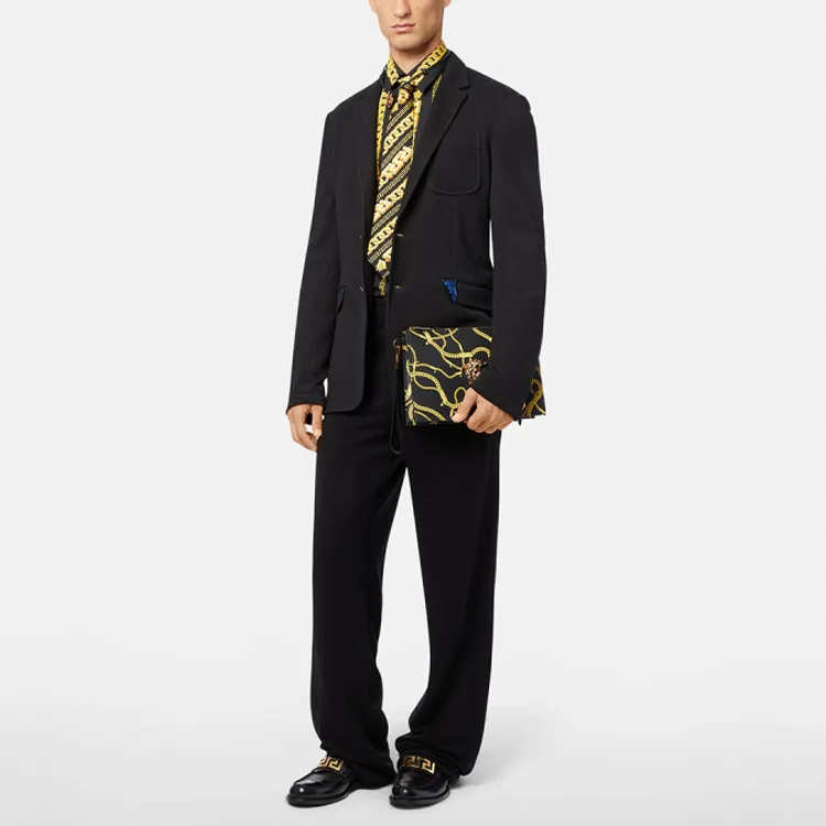 VERSACE Business Suits Men Black-2