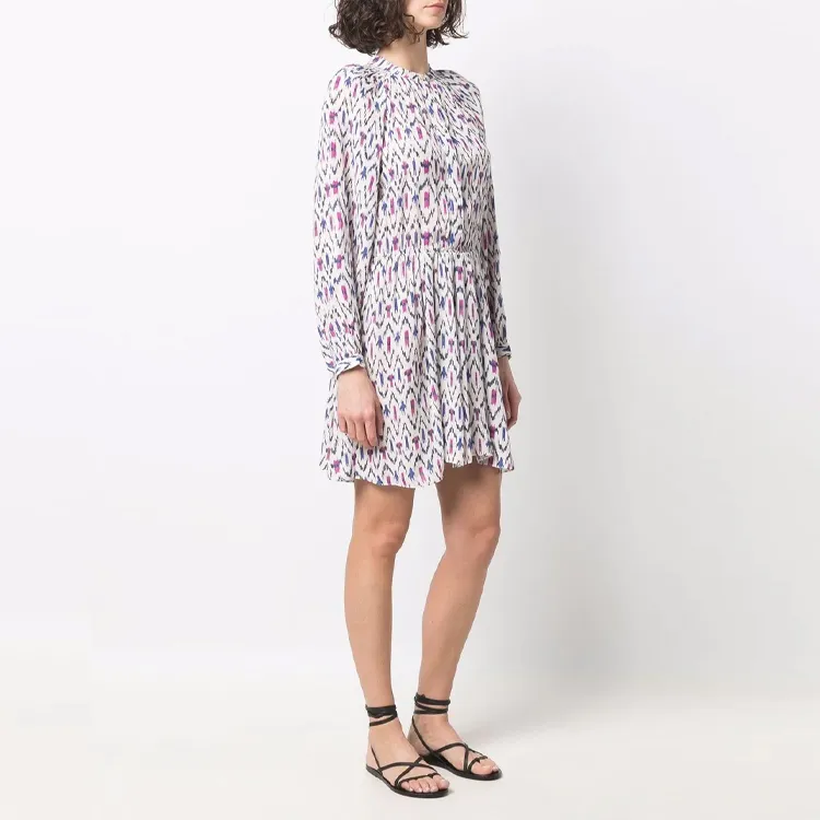 ISABEL MARANT Long Sleeved Dresses Women's Purple-1