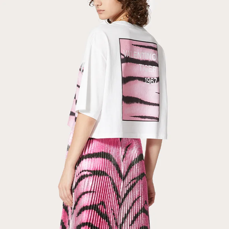 Valentino SS22 Crop Tops Women's Pink-2