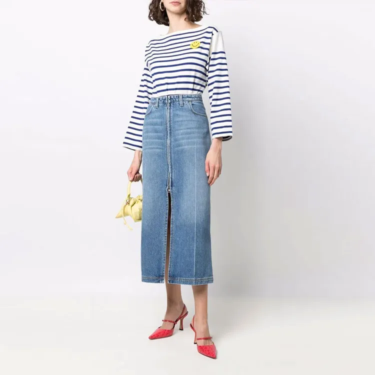 PHILOSOPHY DI LORENZO SERAFINI Denim Short Skirts Women's Blue-1