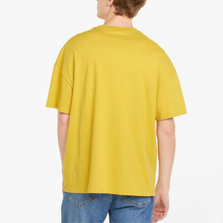 PUMA T Shirts Men Bamboo Yellow-4