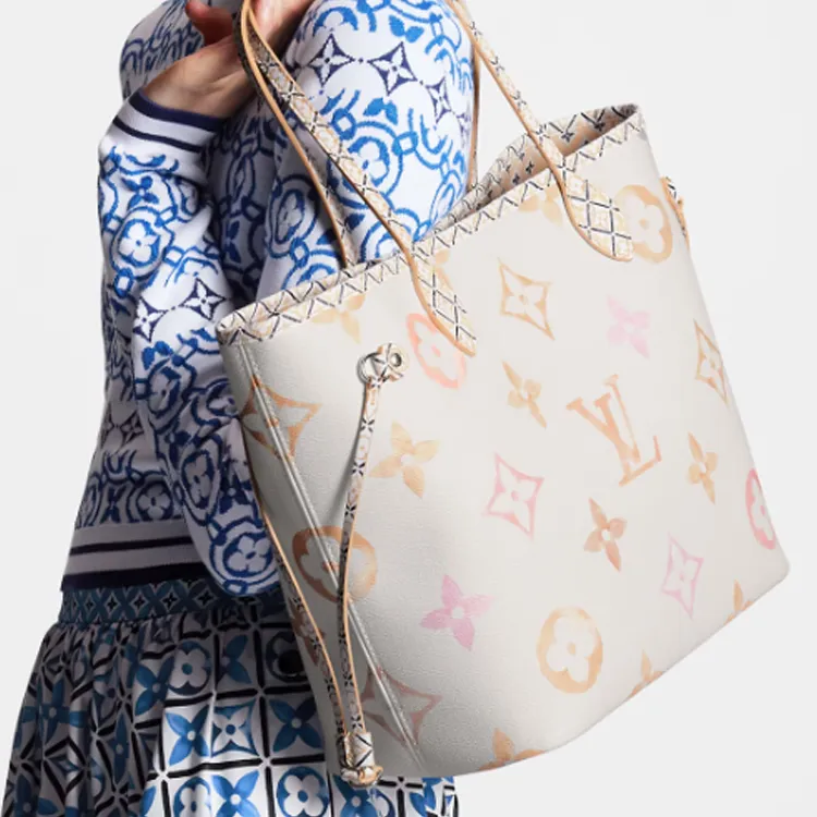 LOUIS VUITTON Neverfull Mm Beige-9