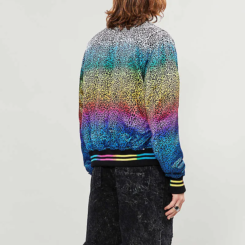 AMIRI Leopard Rainbow Bomber Jacket-2