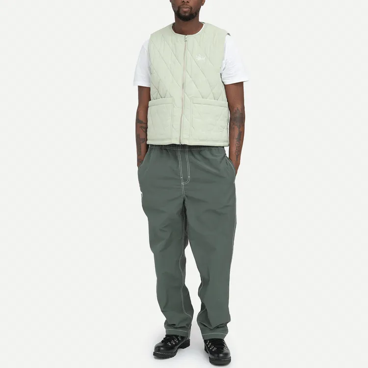 Stussy Diamond Quilted Vest-2