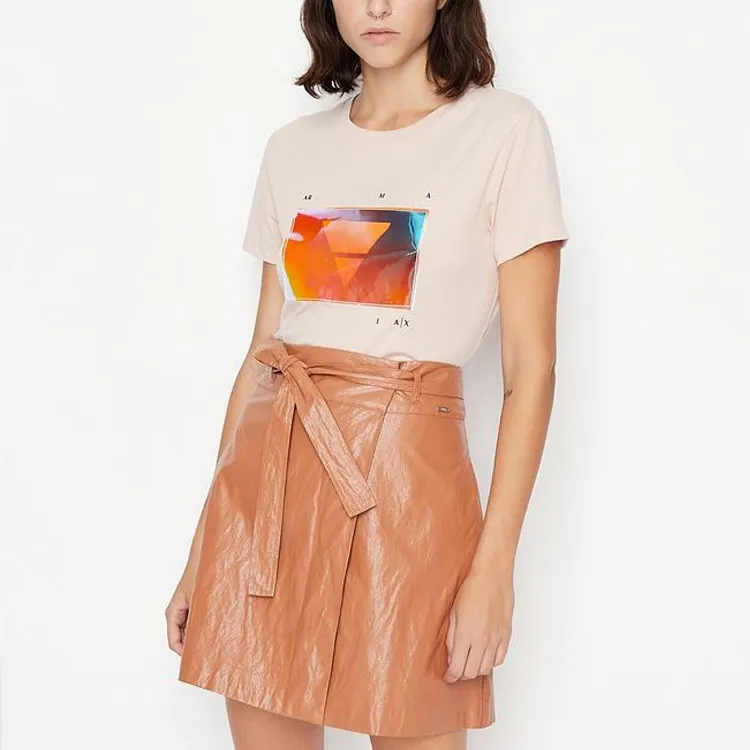 ARMANI EXCHANGE T Shirts Women's Orange-4