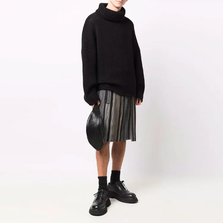 Homme Plissé Issey Miyake Casual Long Skirts Women's Gray-1