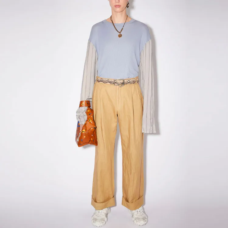 Acne Studios Casual Pants Men Almond Beige-1