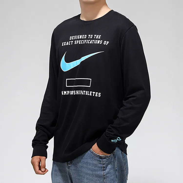 Nike T Shirts Men Black-5