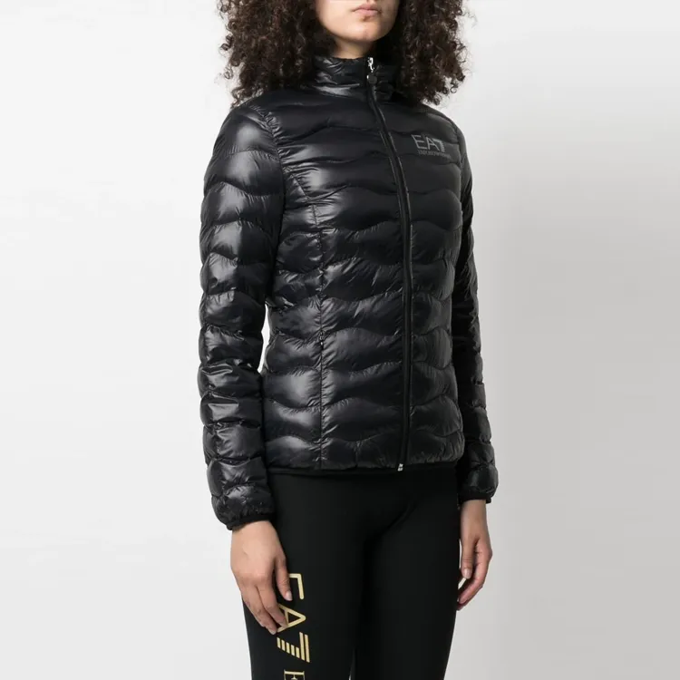 EMPORIO ARMANI EA7 Puffer Jacket Women's Black-3