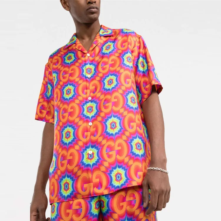 GUCCI Gg Psychedelic Silk Shirt-3