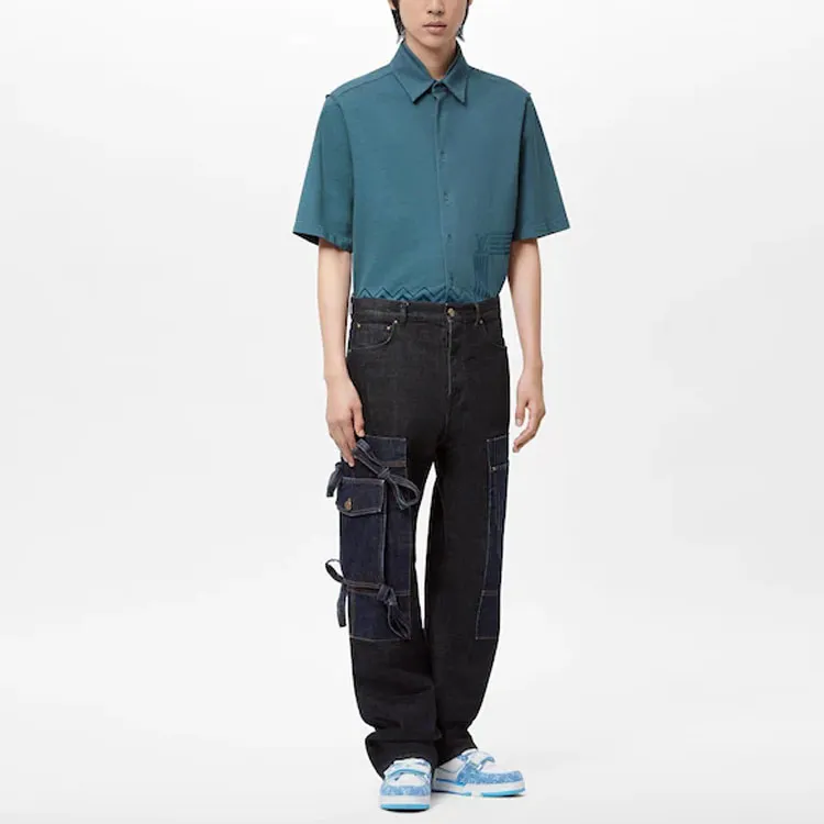LOUIS VUITTON SS22 Jeans Men's Black-4