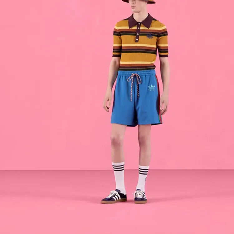 GUCCI X Adidas Striped Polo-1