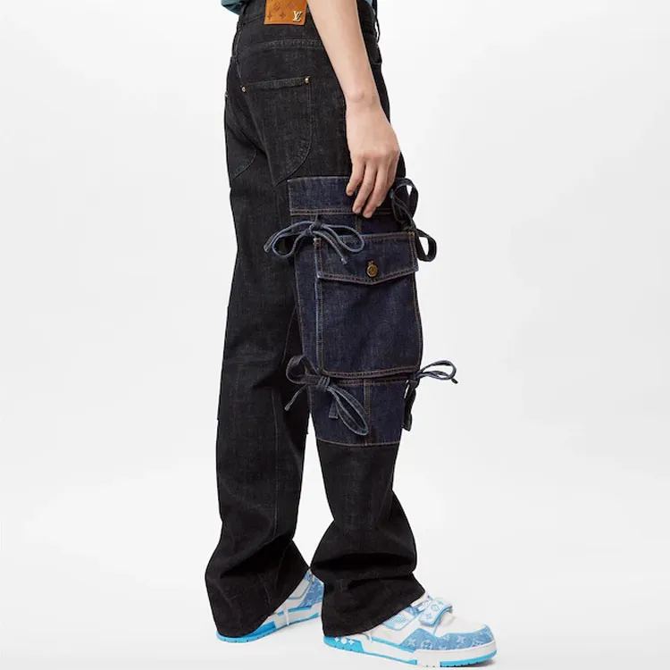 LOUIS VUITTON SS22 Jeans Men's Black-3