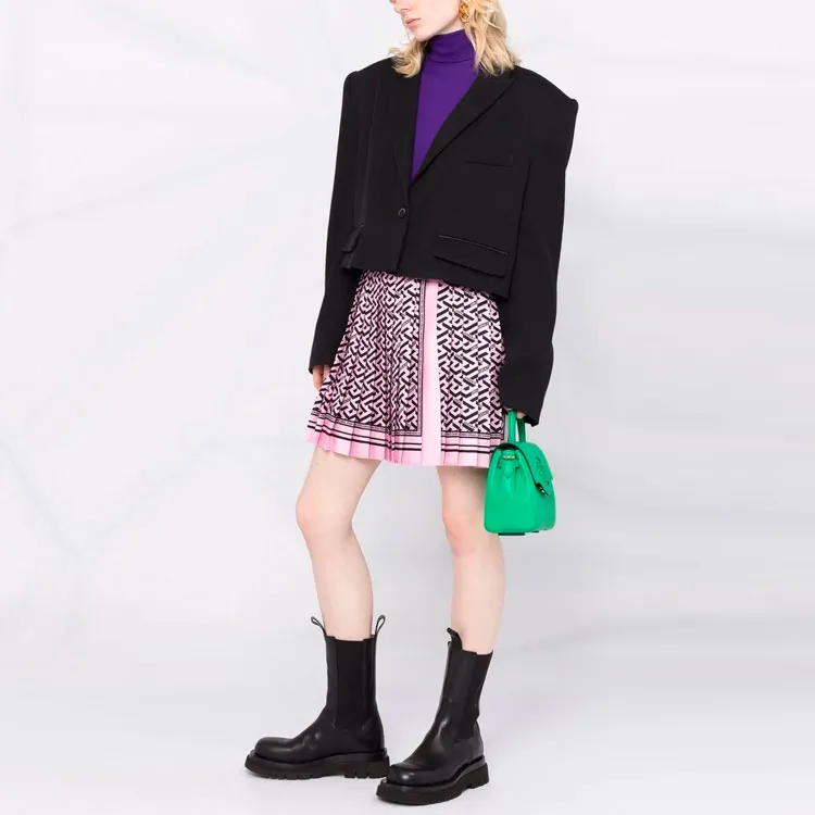 VERSACE Casual Short Skirts Women's Pink-3