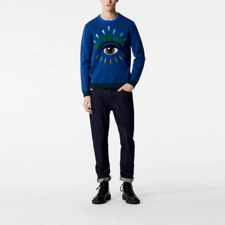KENZO Sweaters Men Blue-2