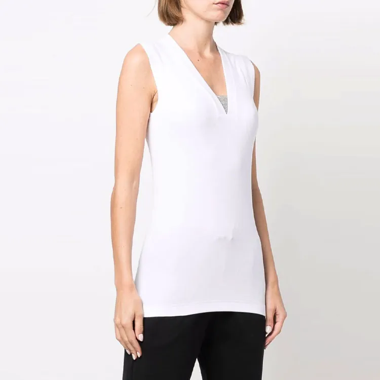 Brunello Cucinelli V neck Tank Top-2