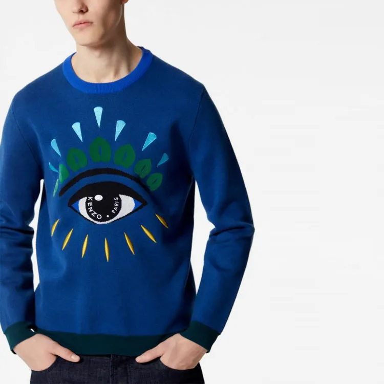 KENZO Sweaters Men Blue-3