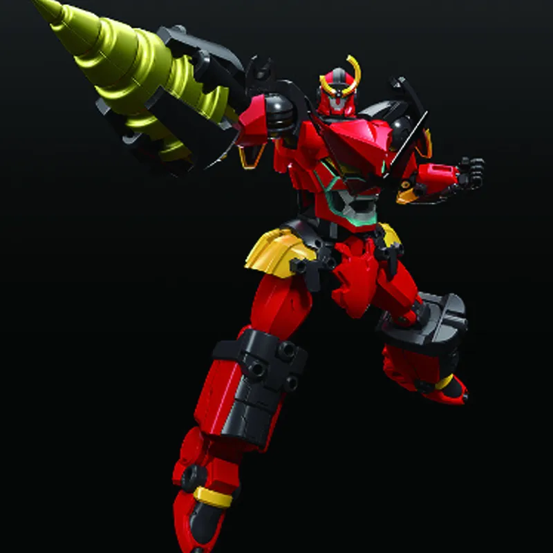 GSC THE Fitted Tengen Toppa Gurren Lagann Red Lotus Shell Infinite Fitted Red Lotus Shell Assembled Models 24cm-5