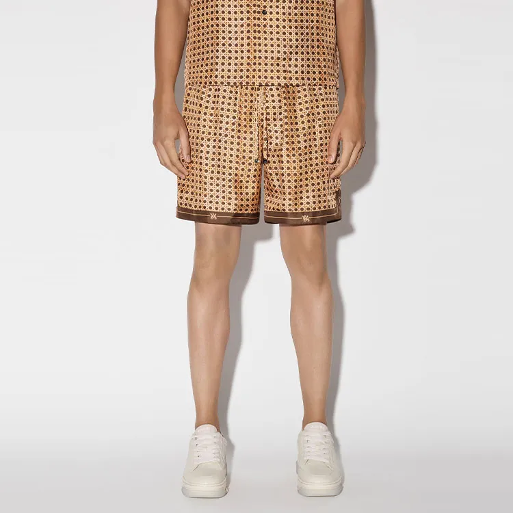 AMIRI Weave Patern Silk Short-1