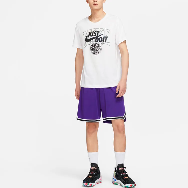 Nike Drop Shoulder Sleeve T-Shirt Men's White-3