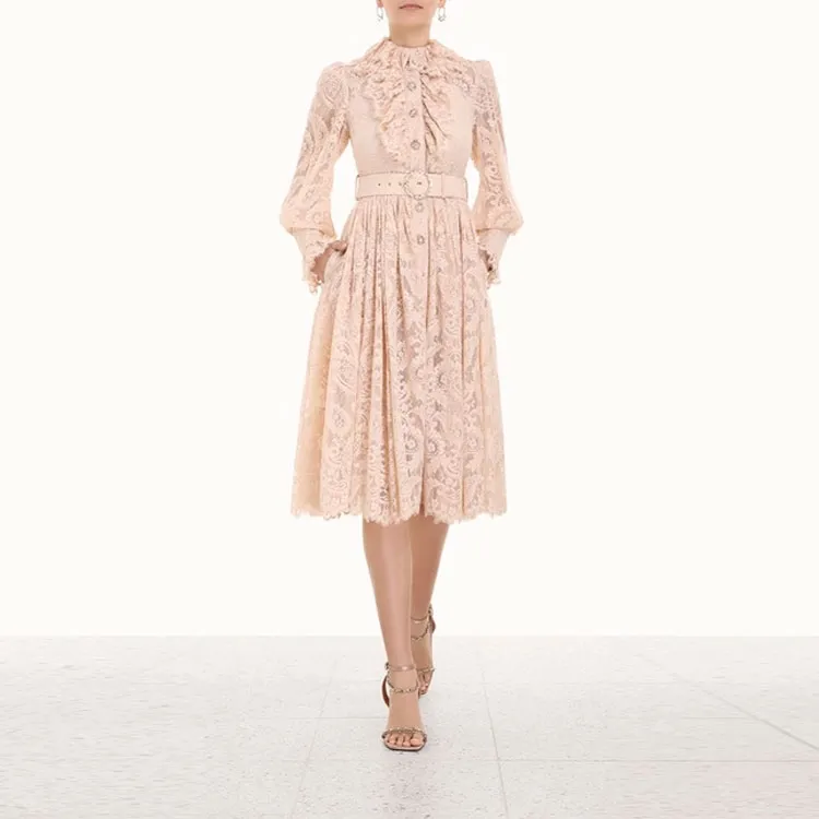 Zimmermann Long-Sleeved Dresses Women's Pink-1