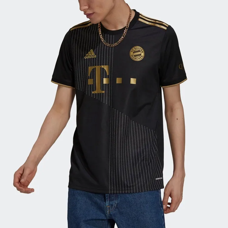 Adidas Set-in Sleeve T-Shirt Men's Black Fan Edition-3