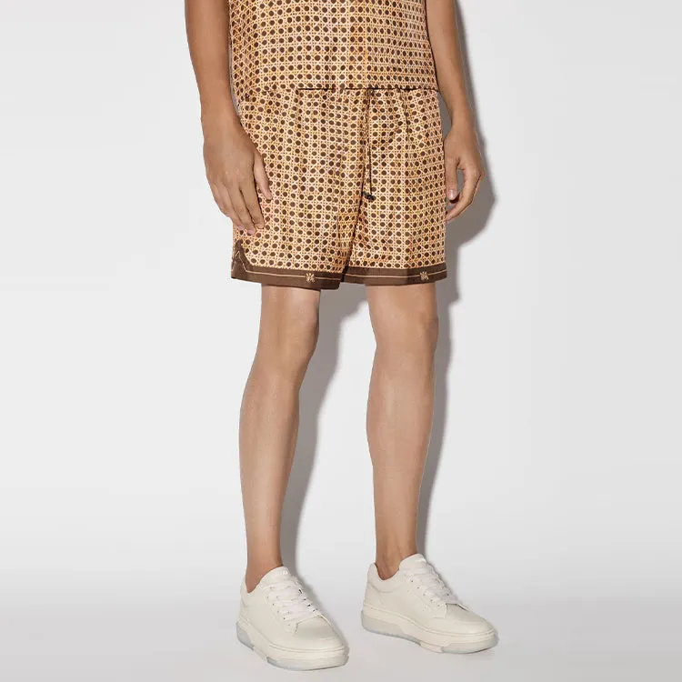 AMIRI Weave Patern Silk Short-3