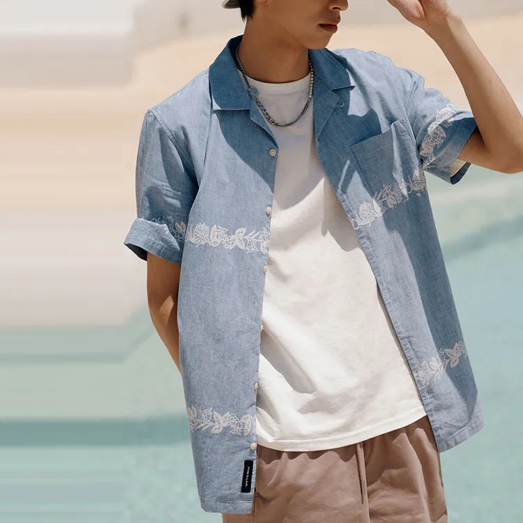 Vans Shirts Men Blue-2