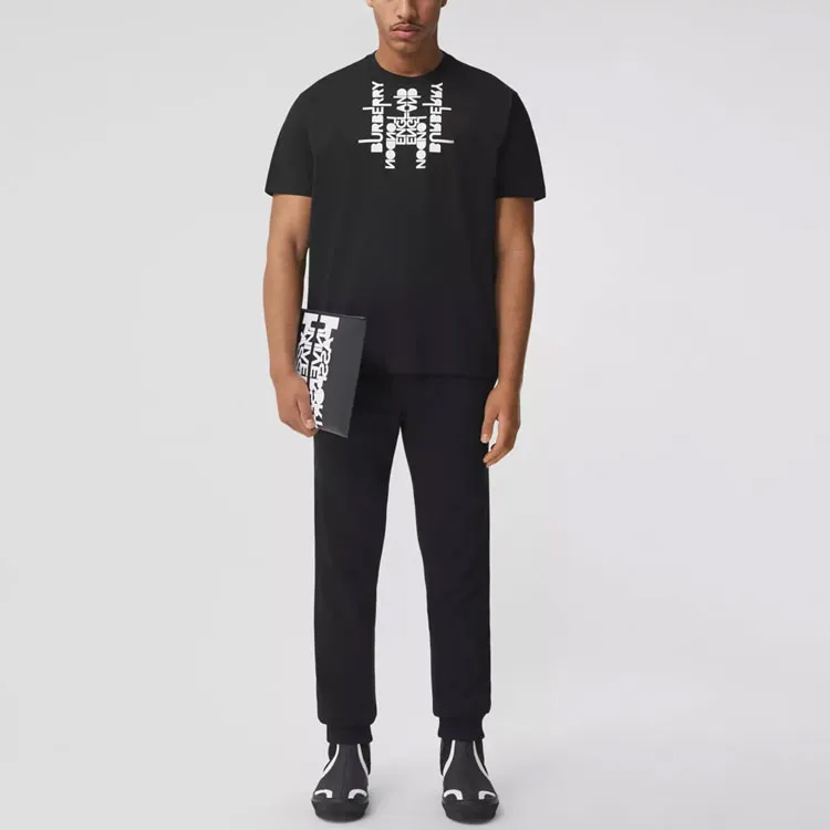Burberry Logo Print Oversized T Shirt-3