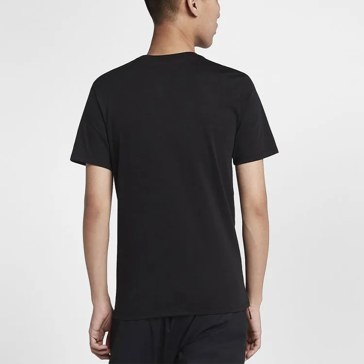 Nike T Shirts Men Black-2