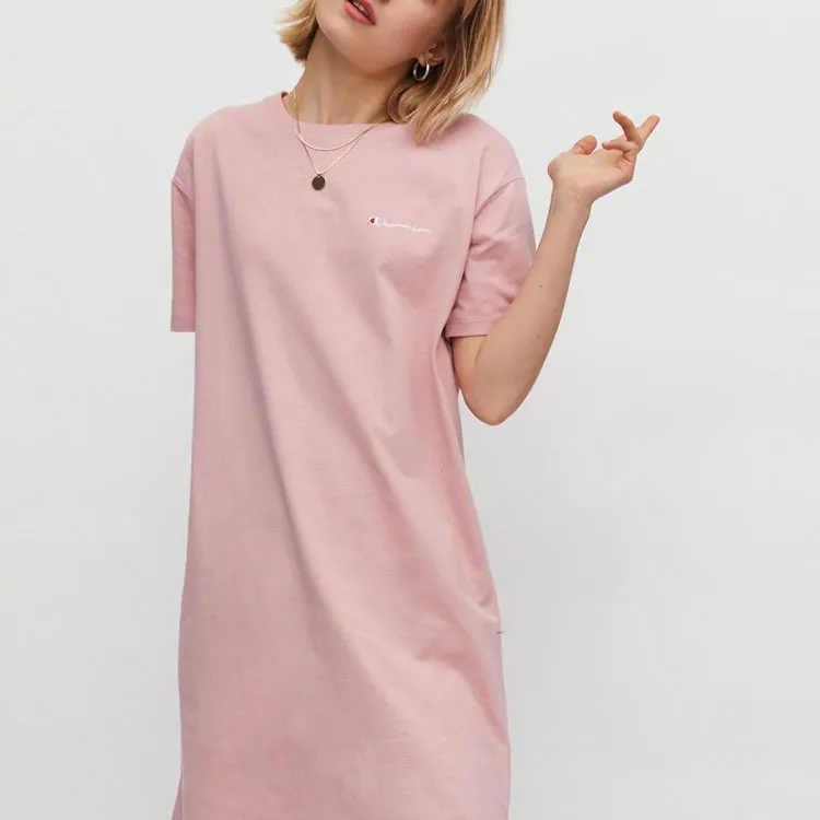 Champion Crew Neck Loose Fit Short Sleeved Dress Japan Version Women's-9