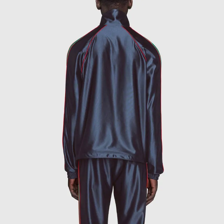 GUCCI Shiny Jersey Jacket With Web-4