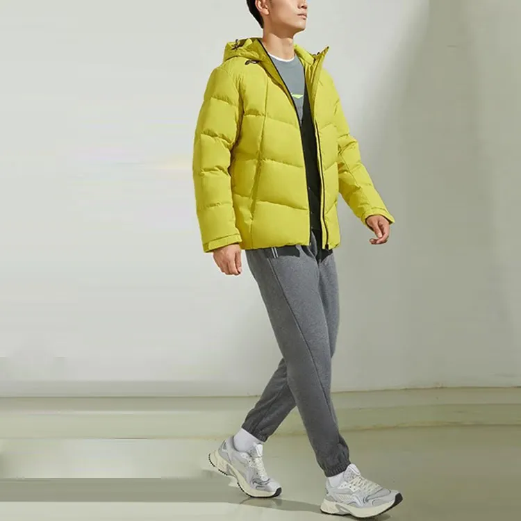 LiNing Fitness Series Down Jacket Winter Men's Green-4