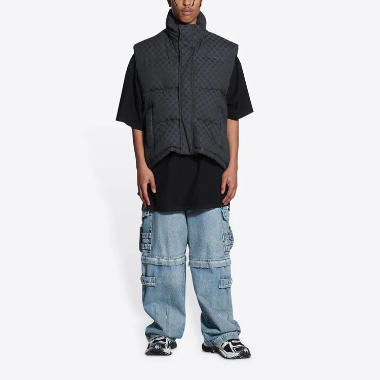 GUCCI X Balenciaga Women'ss The Hacker Project Hacker Cocoon Puffer Gilet Vest-2