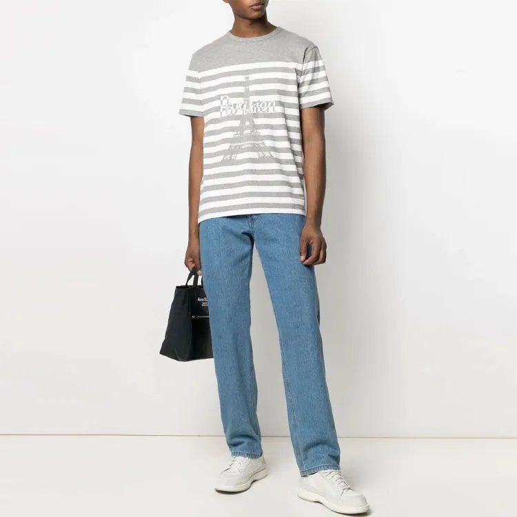 Maison Kitsune T Shirts Unisex Gray-2