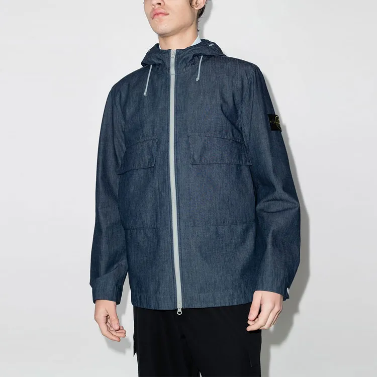 STONE ISLAND Denim Hooded Jacket-4
