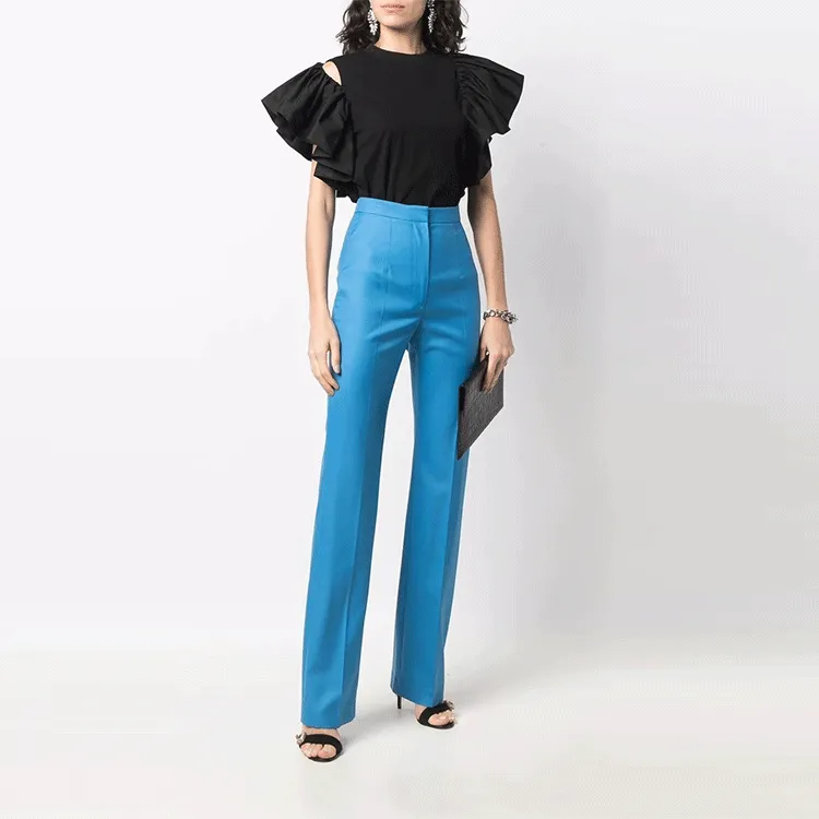 Alexander McQueen Casual Pants Women's Blue-5