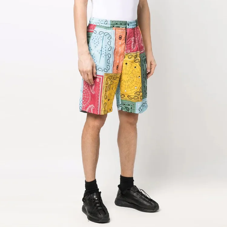 Marcelo Burlon Bandana Patchwork Shorts-2