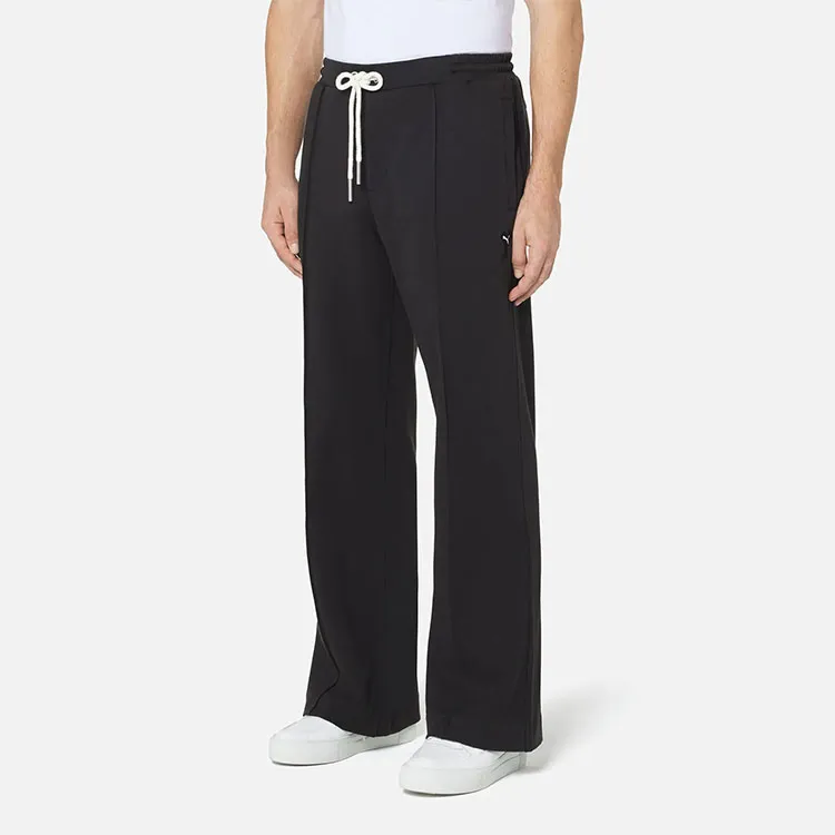 Puma X AMI Men's Logo Wide-Leg Pants Black-1