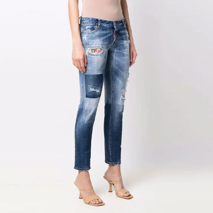 DSQUARED2 Jennifer Low rise Skinny Jeans-3