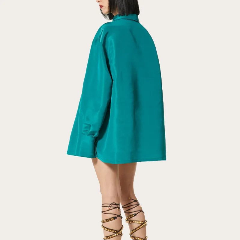 Valentino Long-Sleeved Dresses Women's Blue-2