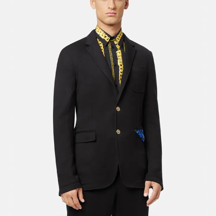 VERSACE Business Suits Men Black-3