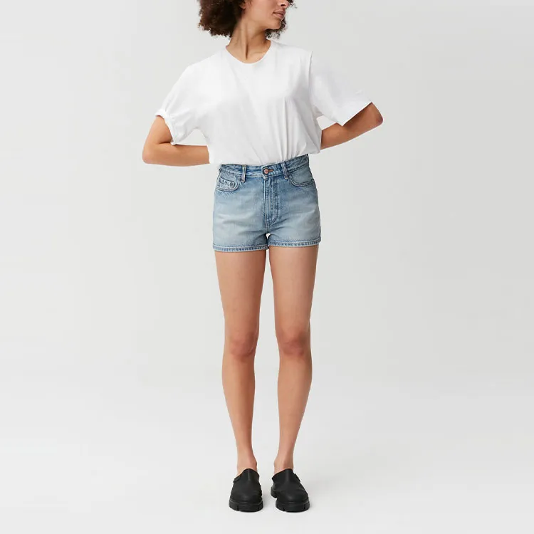GANNI Denim Shorts Women's Blue-2