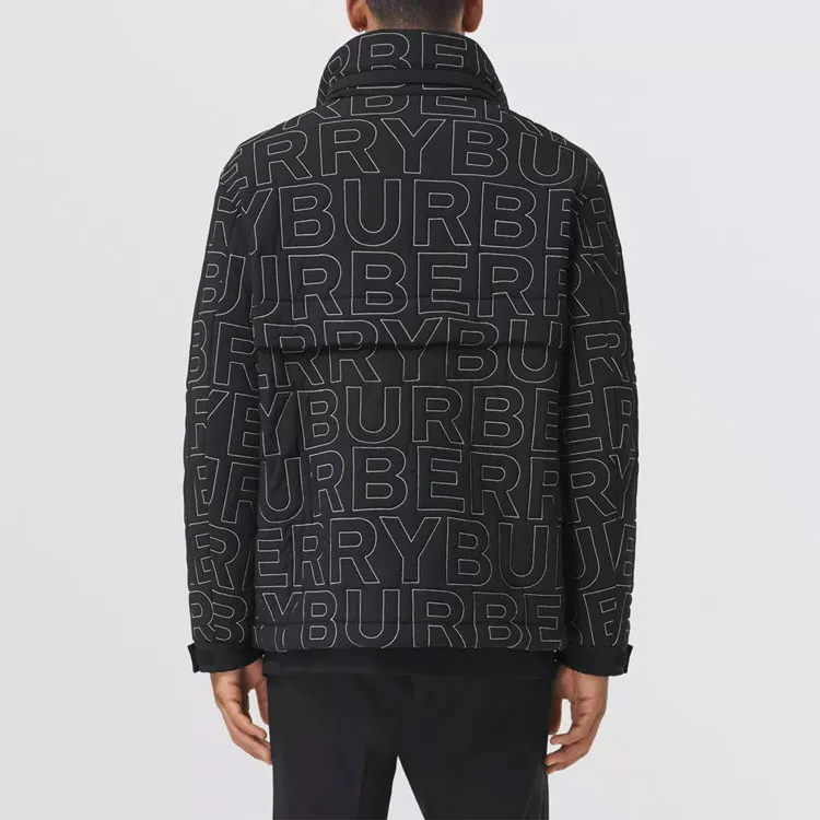 Burberry Embroidered Logo Packaway Jacket-2