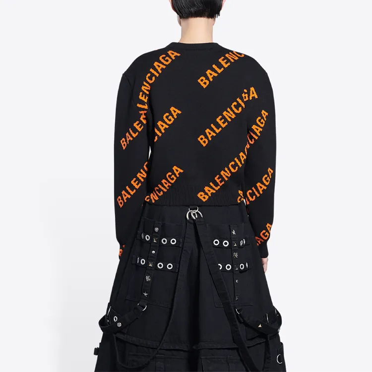 Balenciaga SS22 Sweater Women's Black-4