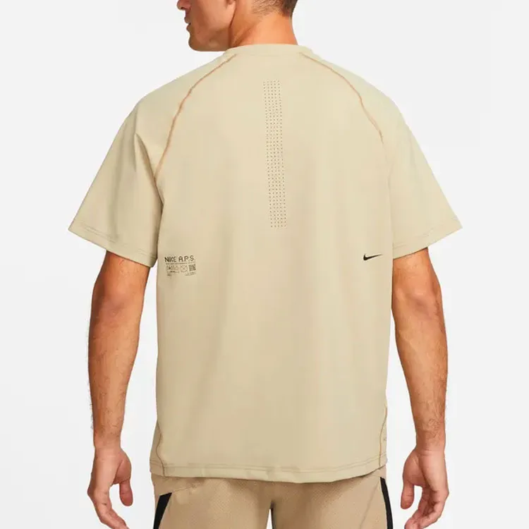 Nike T Shirts Men Khaki-3