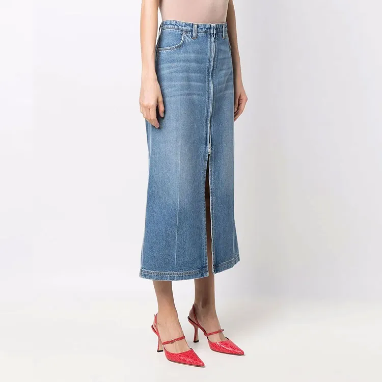 PHILOSOPHY DI LORENZO SERAFINI Denim Short Skirts Women's Blue-3