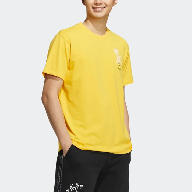 Adidas Neo T Shirt Men's Sunlight Yellow-3
