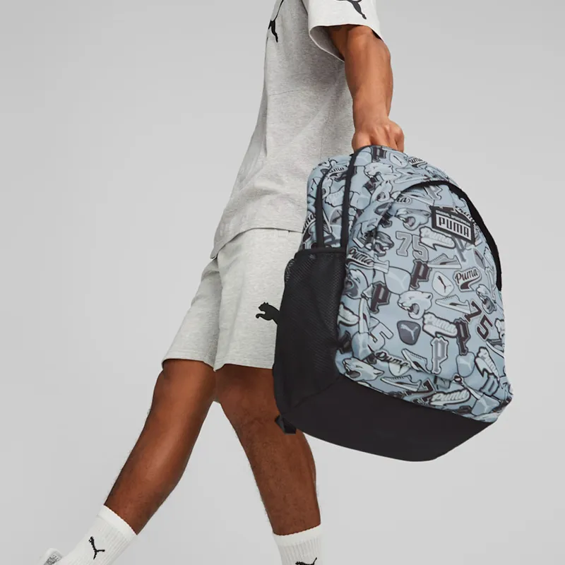 PUMA Fabric Backpack Regular Unisex Light Gray-3